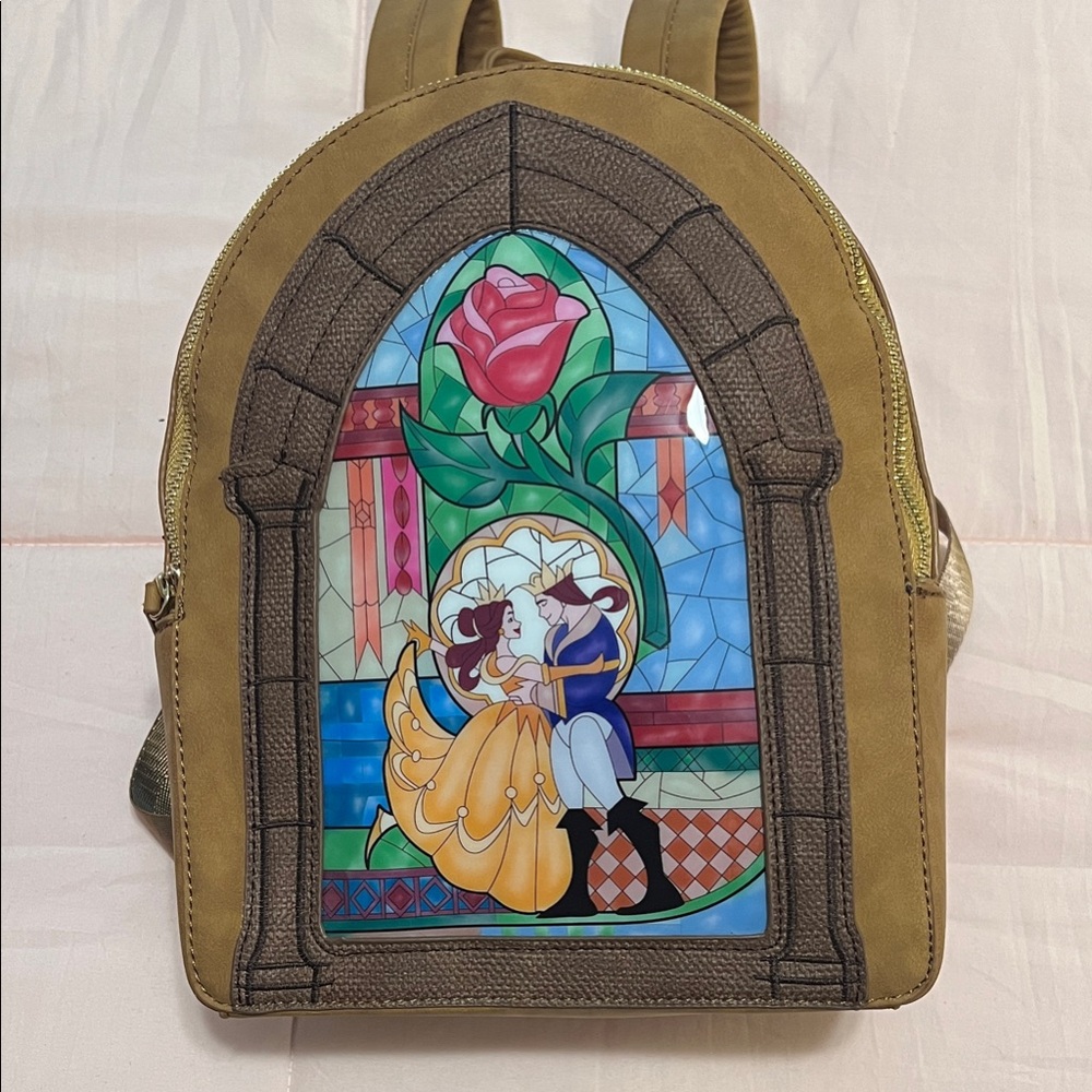NWT Disney Beauty and the Beast Danielle Nicole Stained Glass